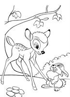 kolorowanki Bambi Disney malowanki do wydruku numer 22